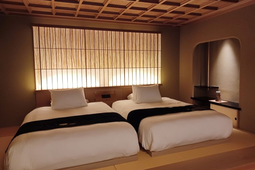 赤沢迎賓館_客室ベッド