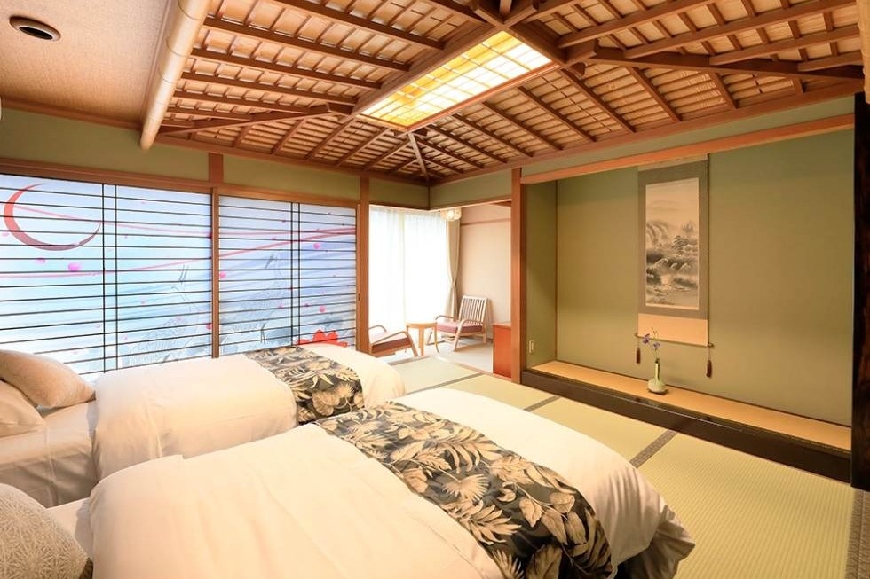 おとぎ亭光風_ヒノキ風呂付和洋室10畳＋広縁