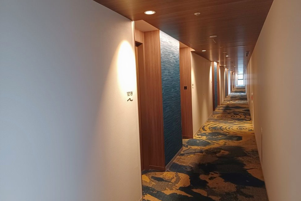 12階クラブフロアの廊下