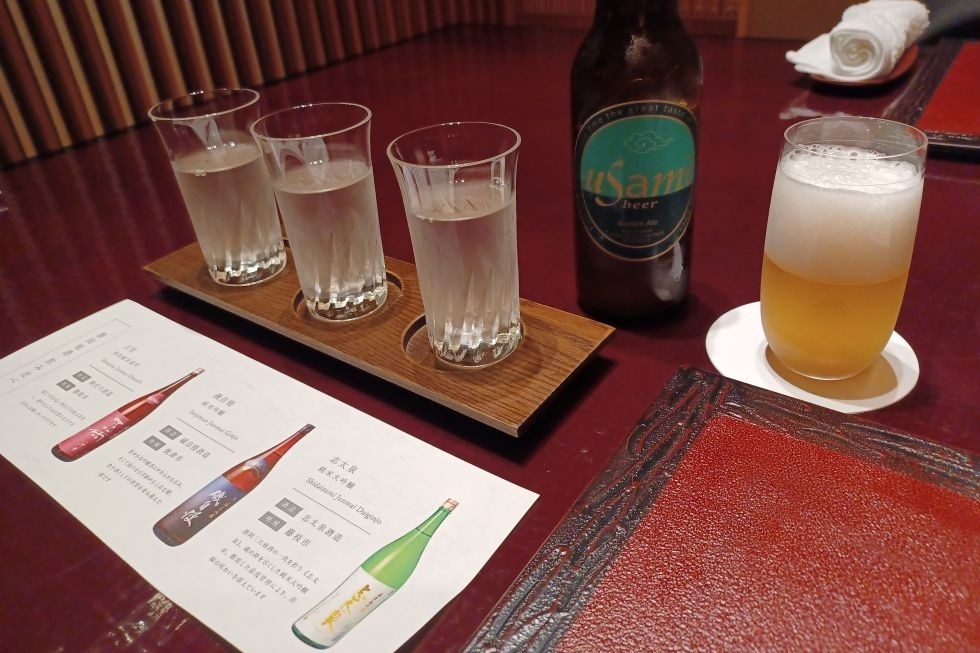 赤沢迎賓館_地酒飲み比べと地ビール