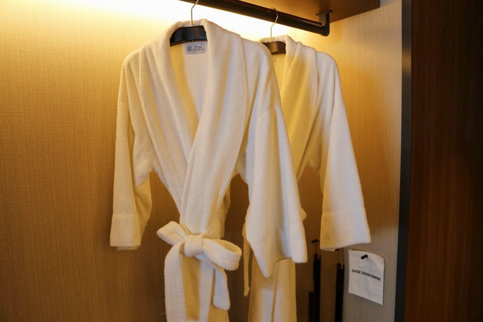 クラブフロアだけのバスローブ