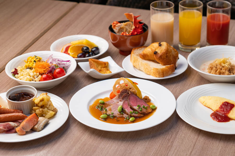 北海道産の食材にこだわった和洋ビュッフェ