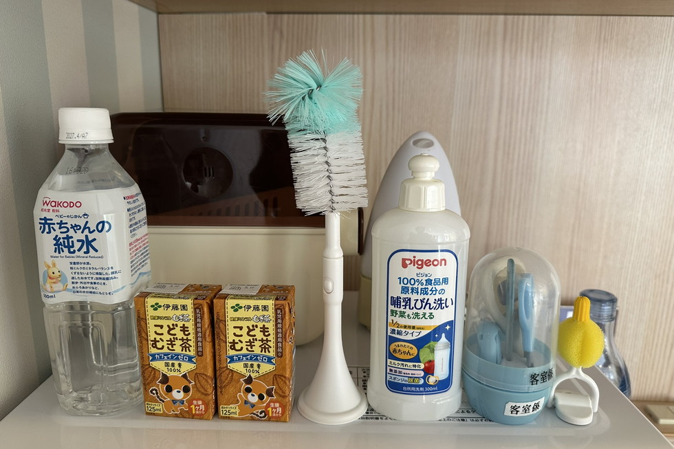 ホテルエピナール那須 メインタワー ベビーデラックス 事前に用意されているアメニティやレンタル品が充実