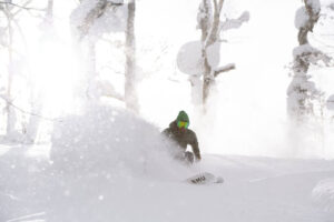 ルスツスキー場でのスノボの様子