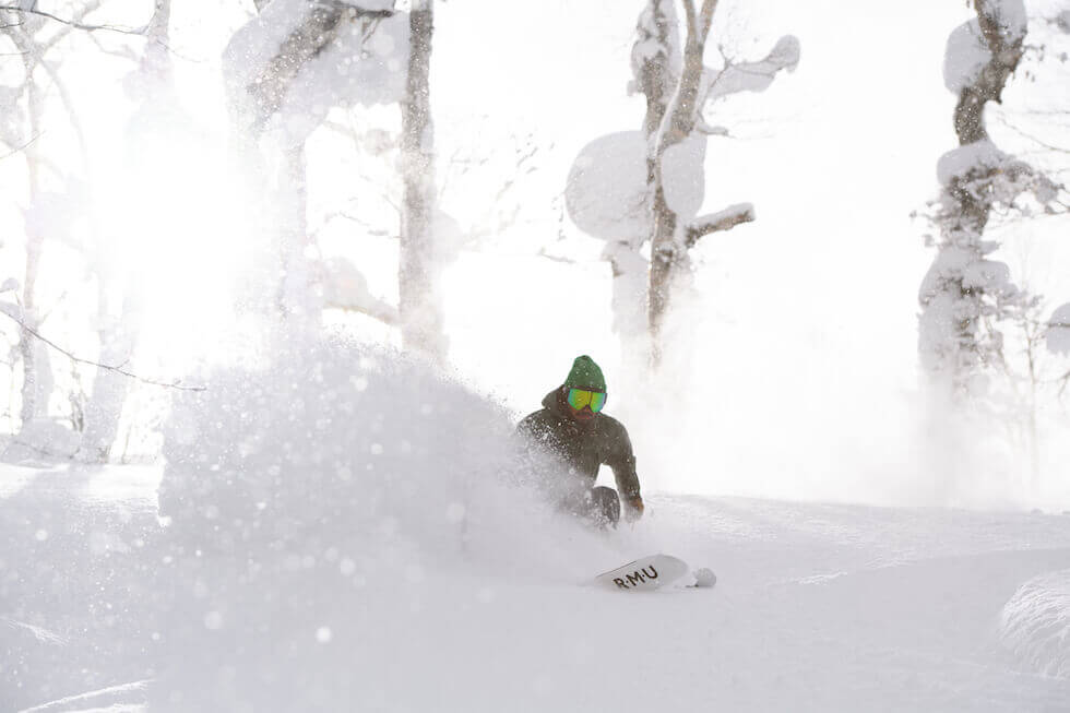 ルスツスキー場でのスノボの様子