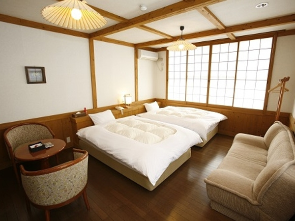 洋室や和室、露天付き客室など多様な部屋タイプ