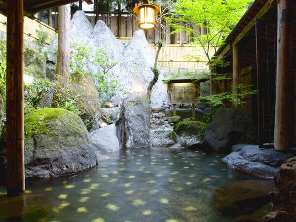 金脈から湧き出る源泉かけ流しの湯を堪能