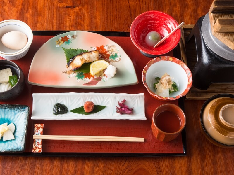 朝の体を気遣った、やさしい味わいの朝食