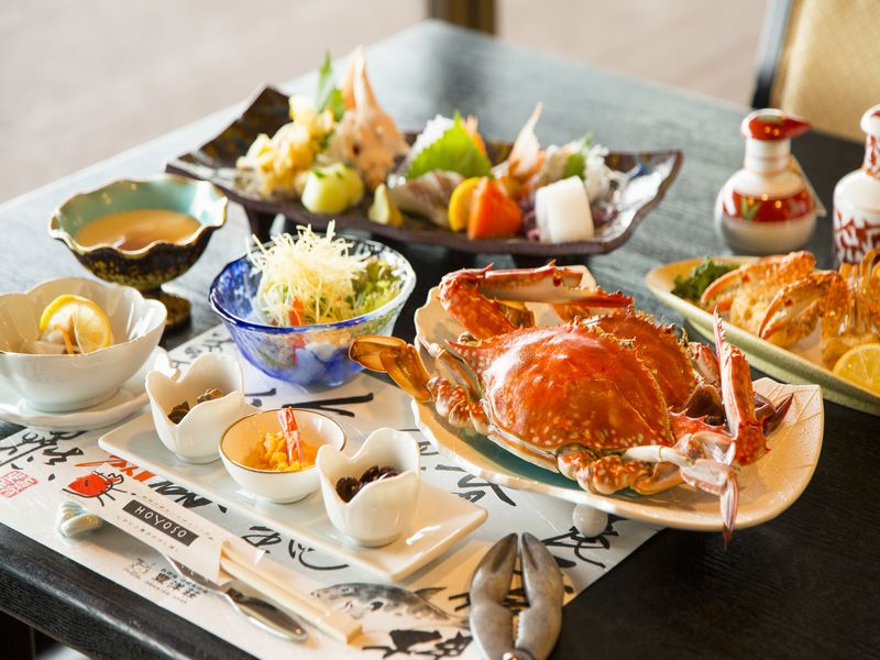 星降る露天とかにまぶし 豊洋荘_夕食