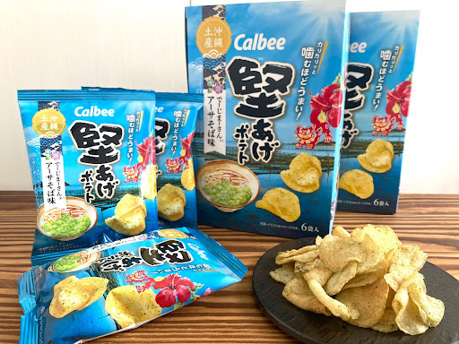 沖縄お土産_堅あげあーさそば味