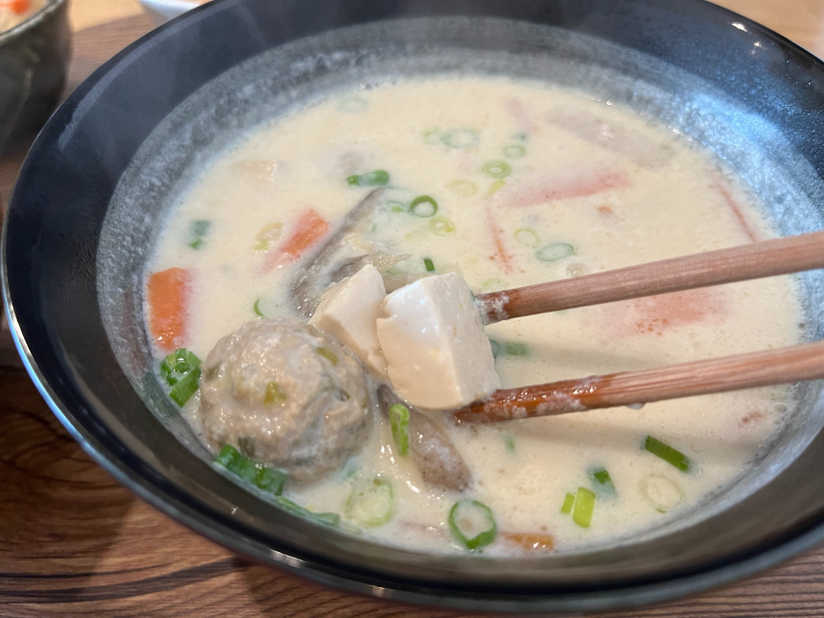 豆乳を使用した豚汁