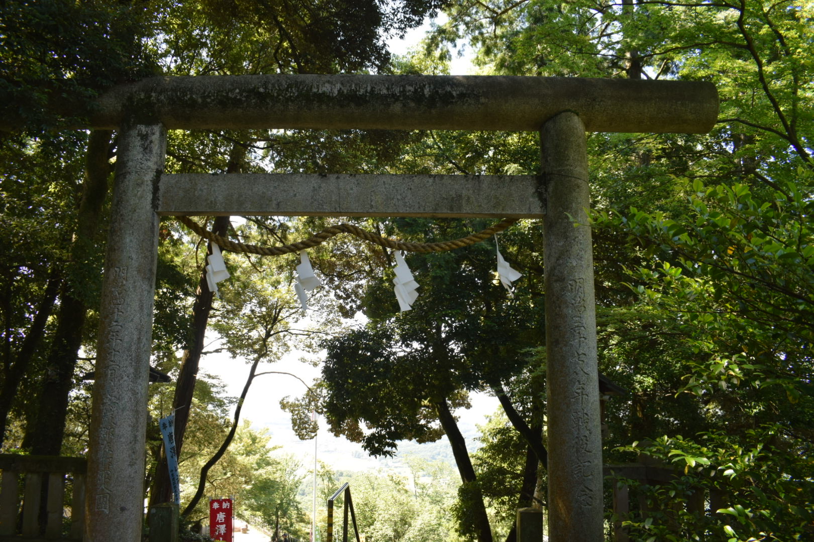 唐澤山神社_鳥居_景色