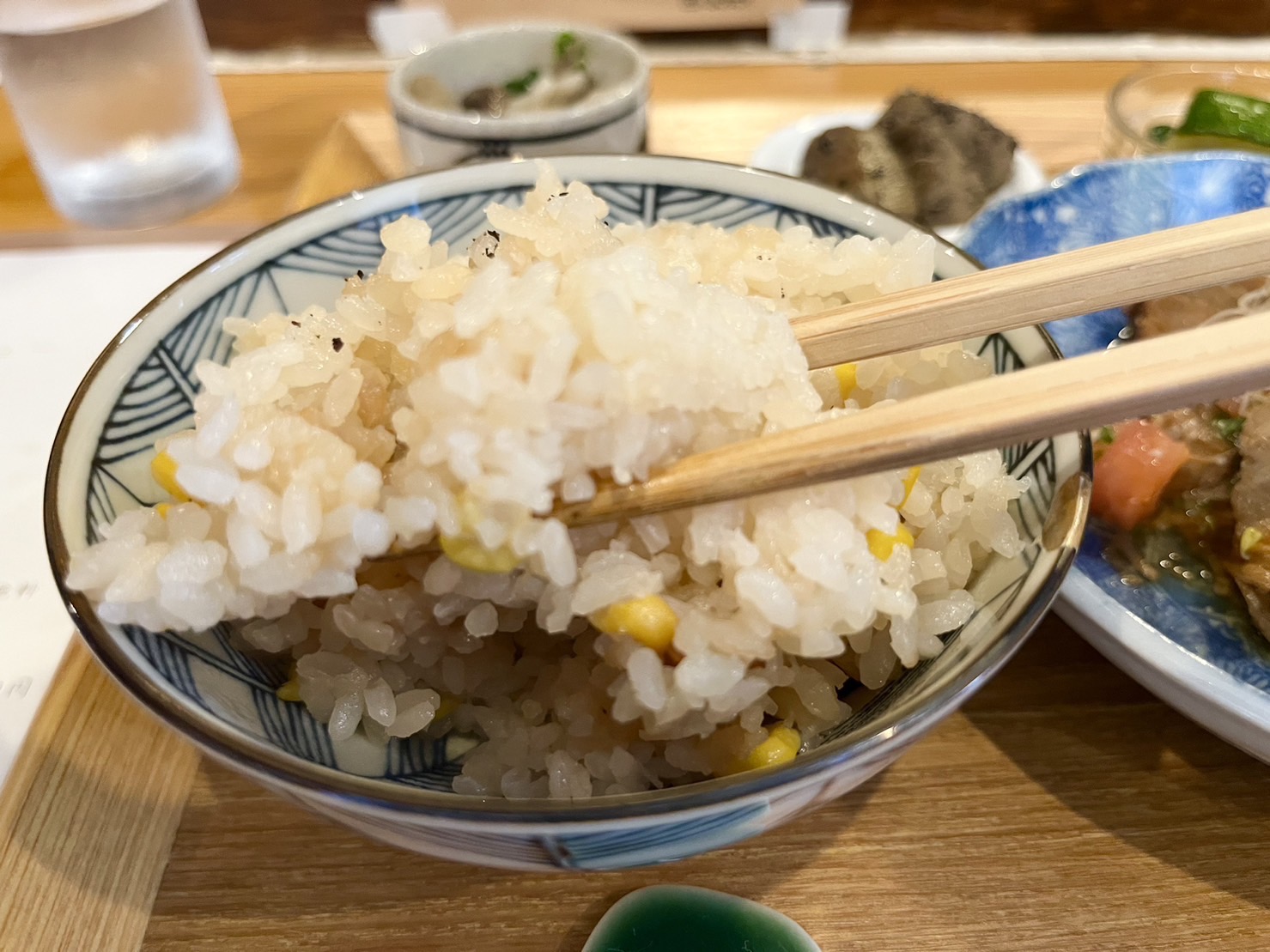 とうもろこしの炊き込みご飯