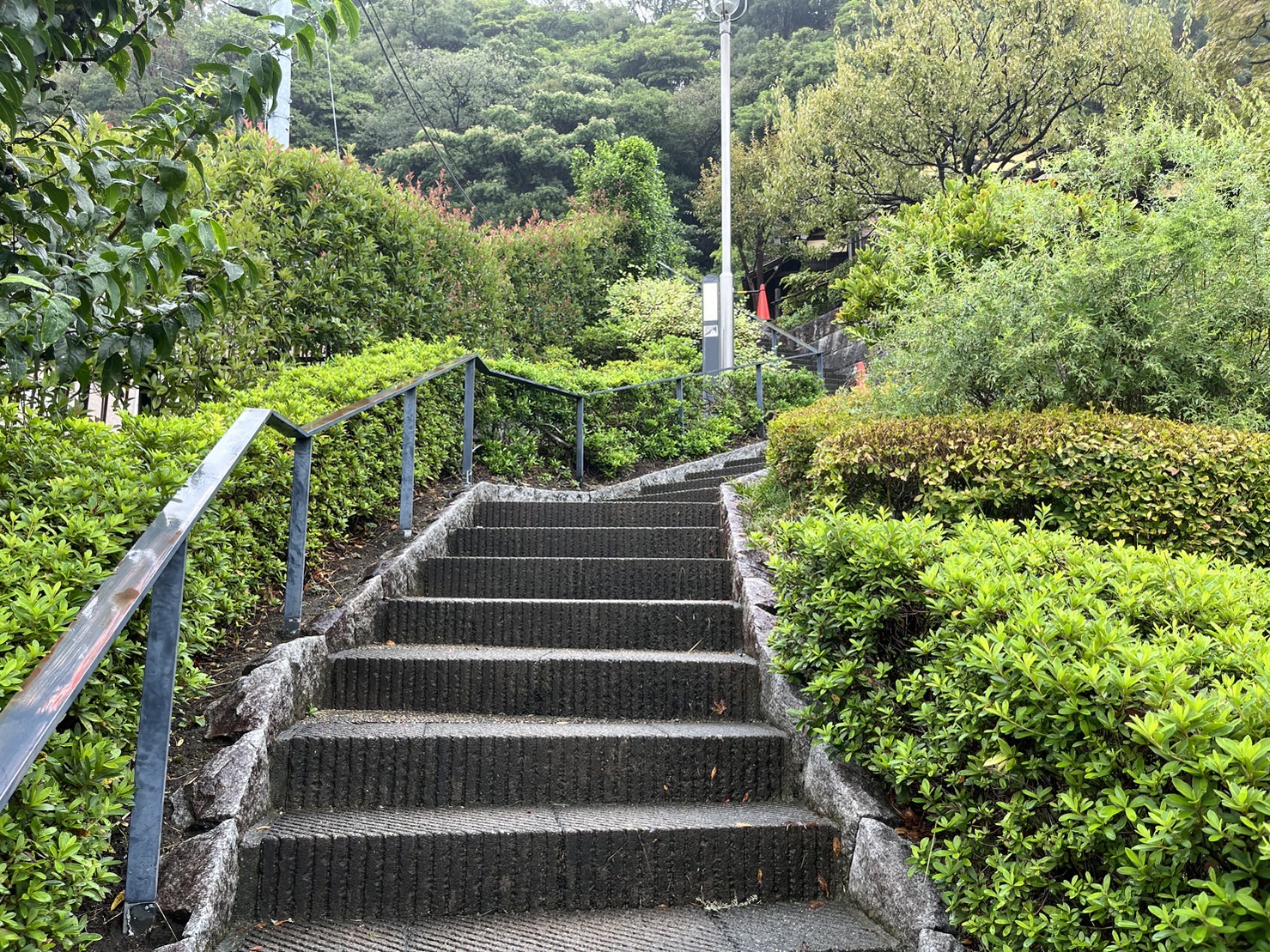 旧柳下邸へ続く階段