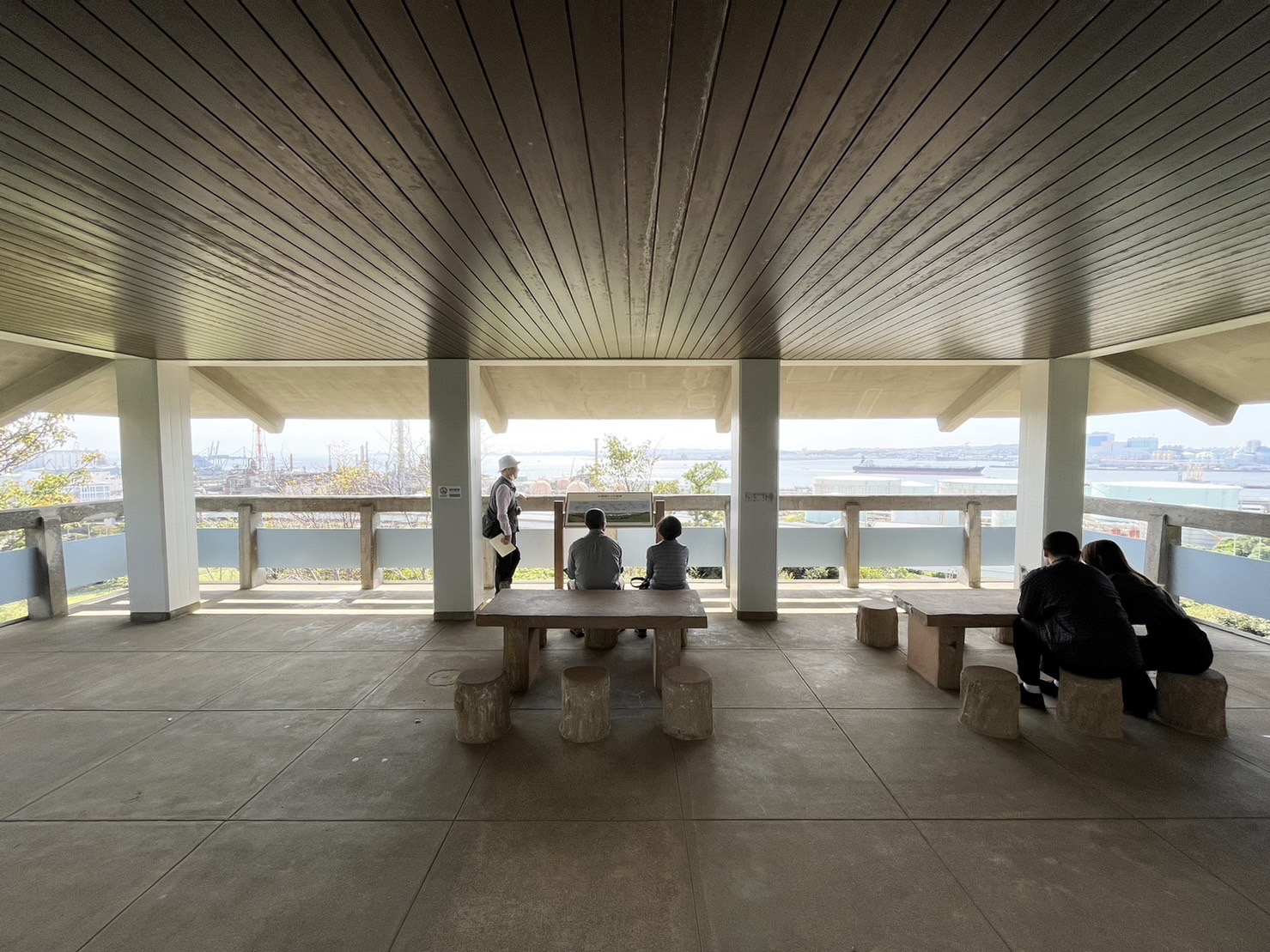 松風閣の展望台