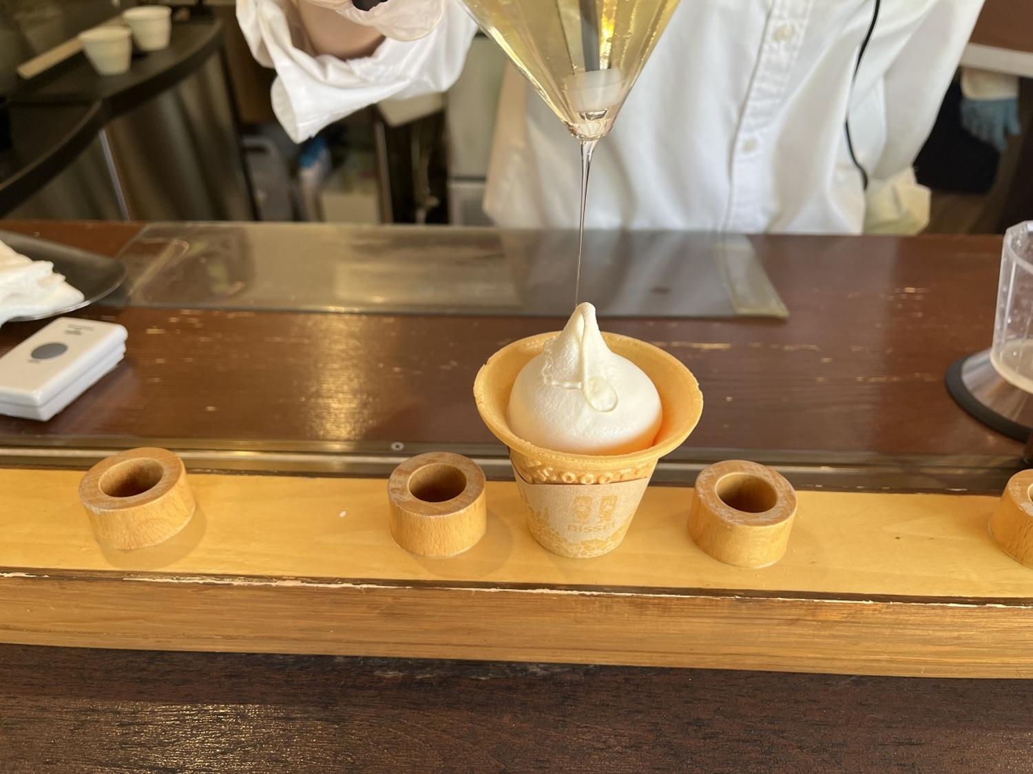 長坂養蜂場のはちみつソフトクリーム