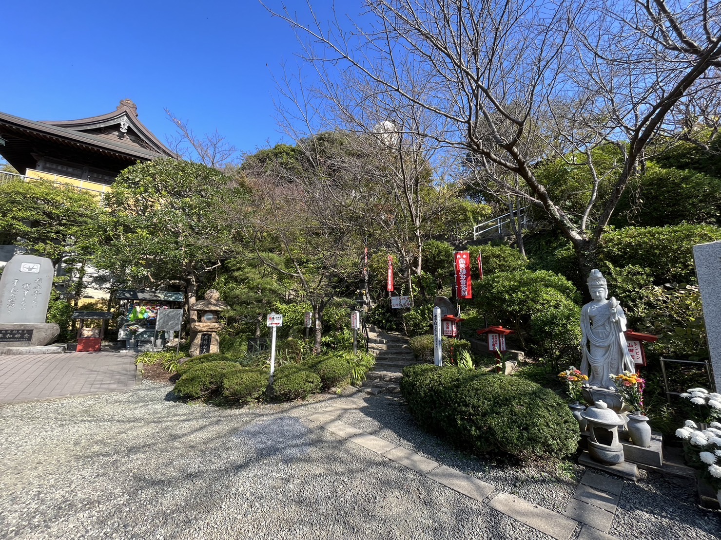 大船観音寺境内の様子