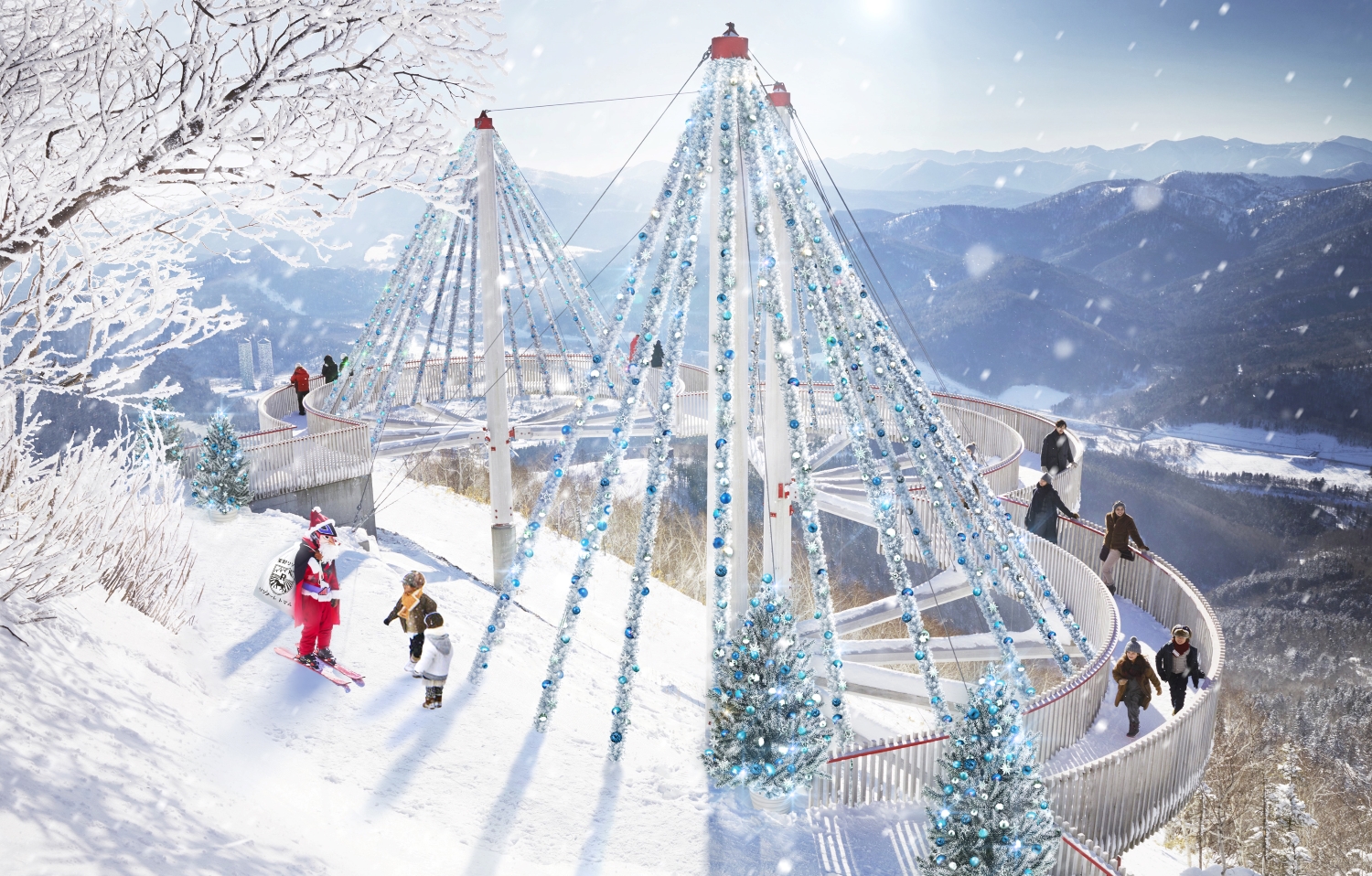 霧氷クリスマス
