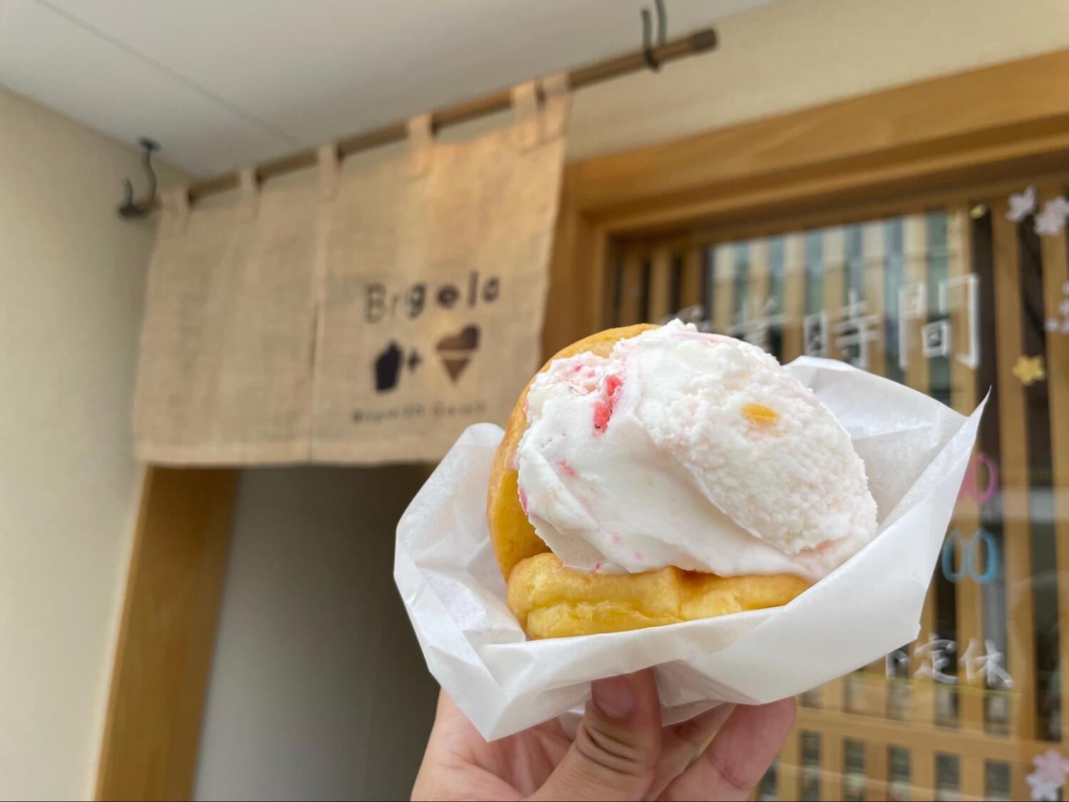 Brigelaのブリオッシュコンジェラート