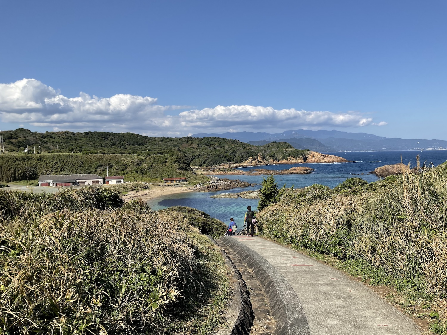 爪木崎　岬からの帰り道