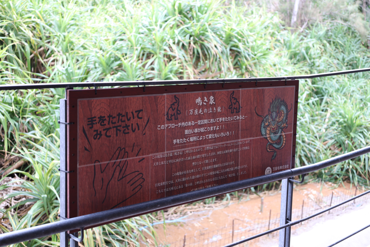万座毛施設内