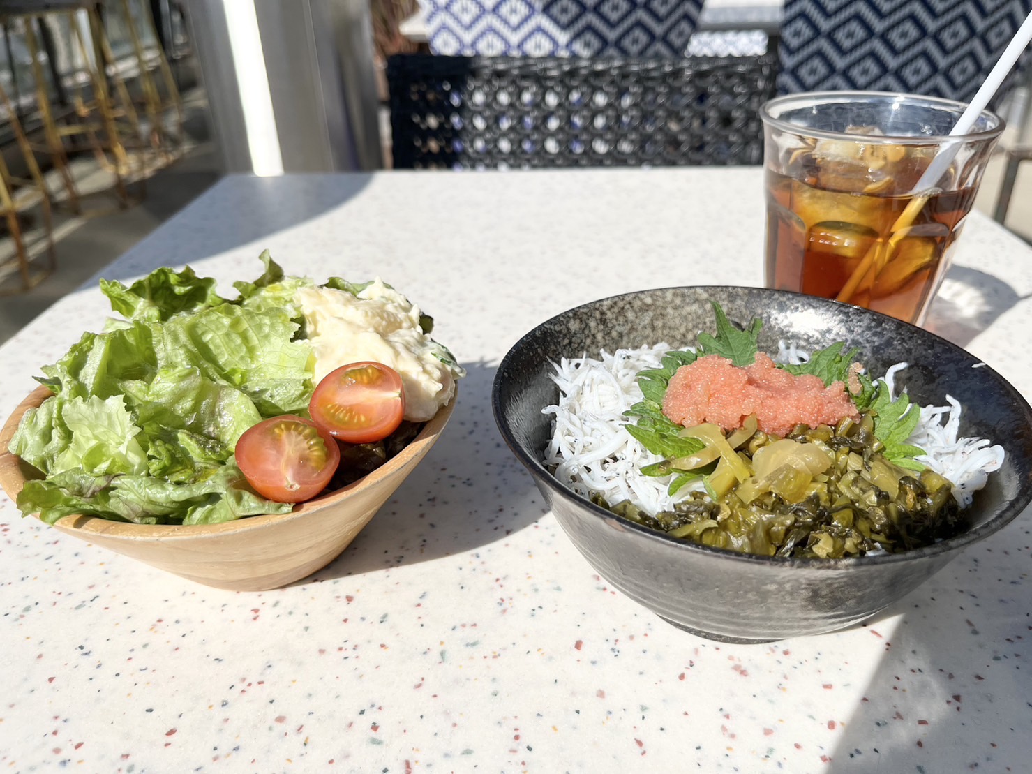 ランチセットのシラスボウル