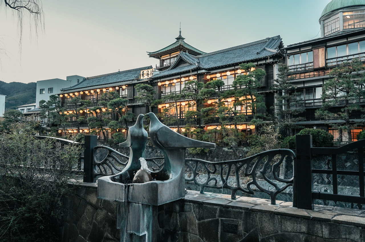 松川遊歩道　彫刻
