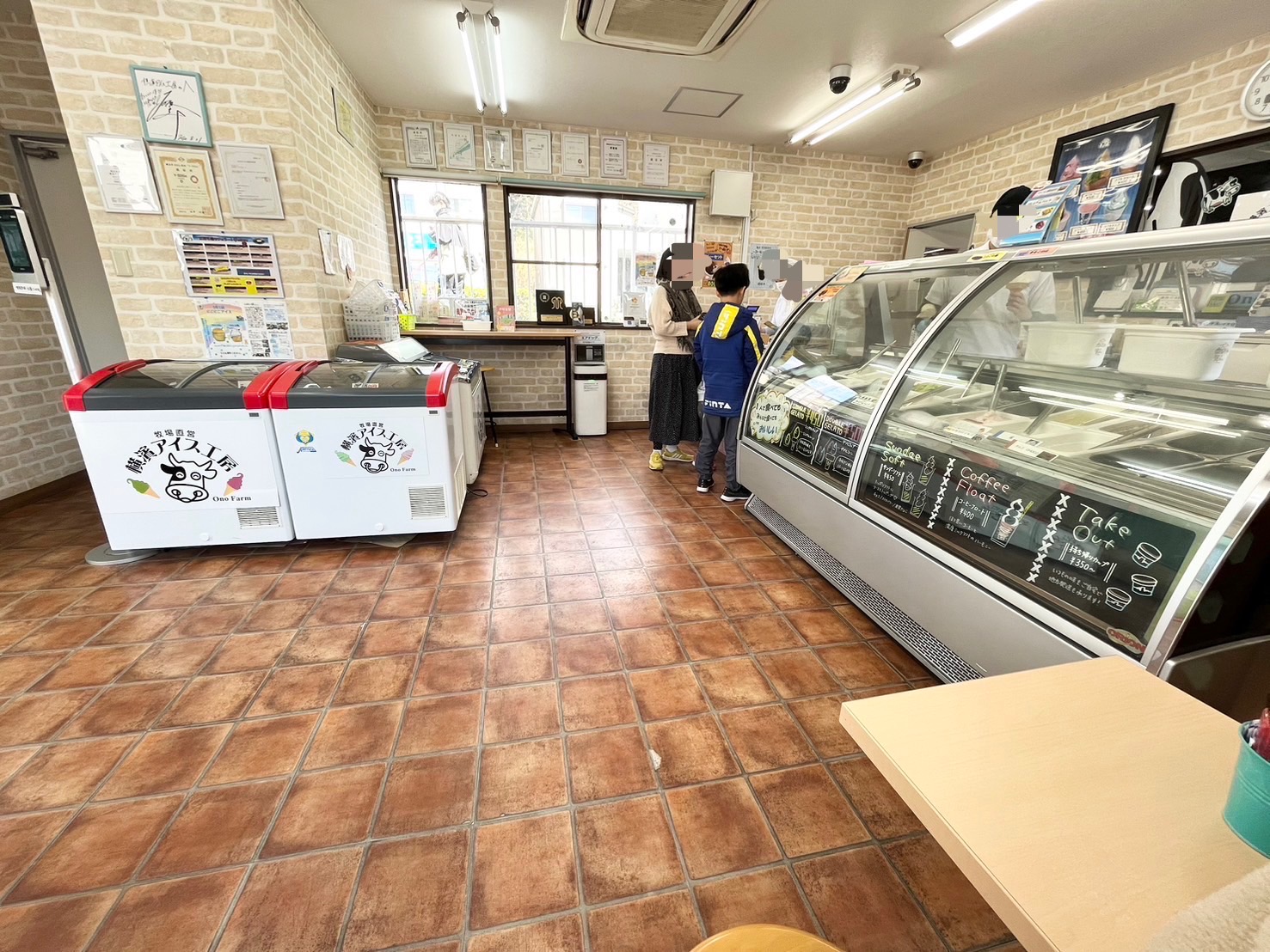 横濱アイス工房店内の様子