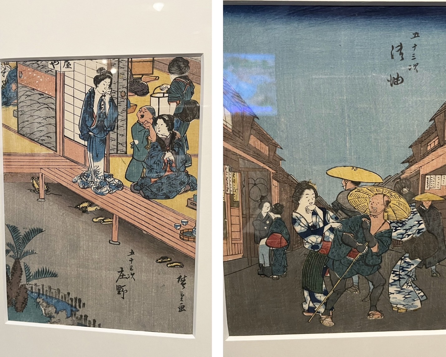 御油宿と庄野宿