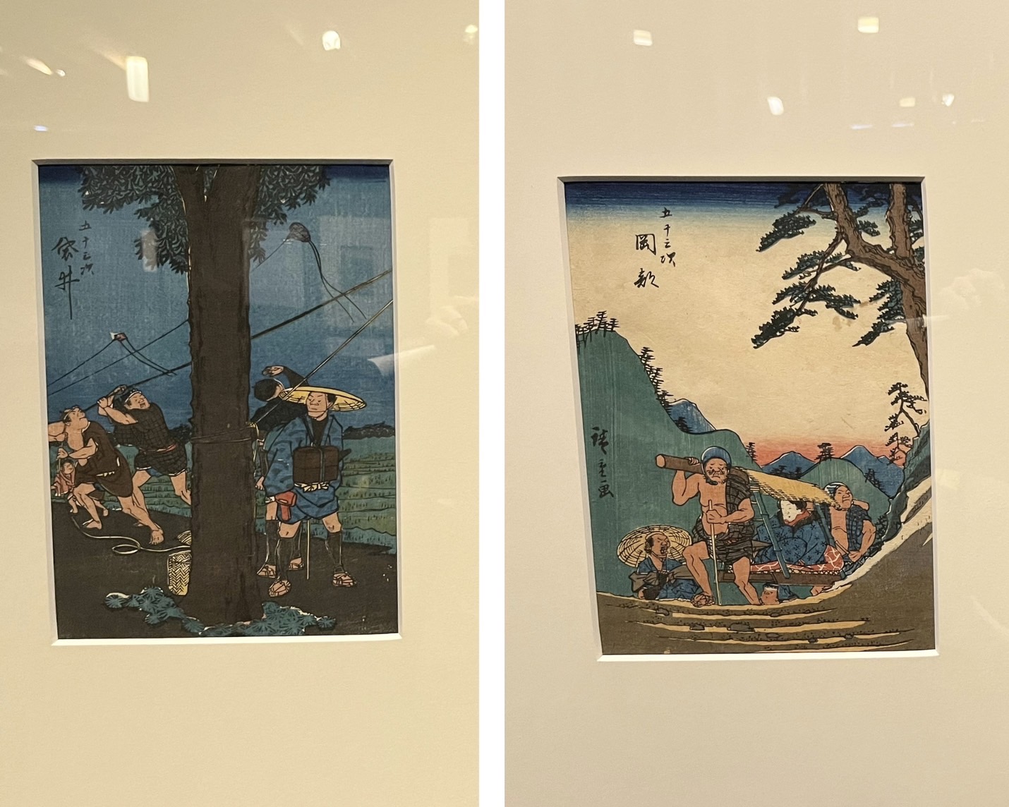 宿場町の浮世絵