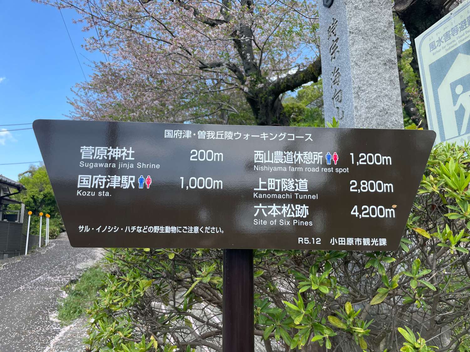 ウォーキングコース看板 