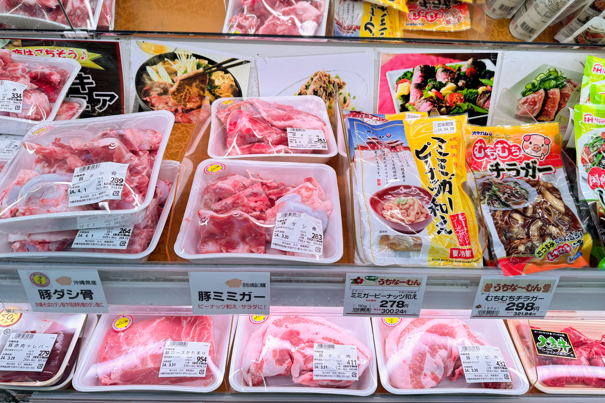 丸大の精肉コーナー