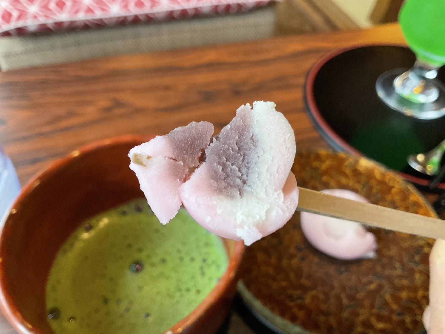 東海館喫茶室　練り切り近影