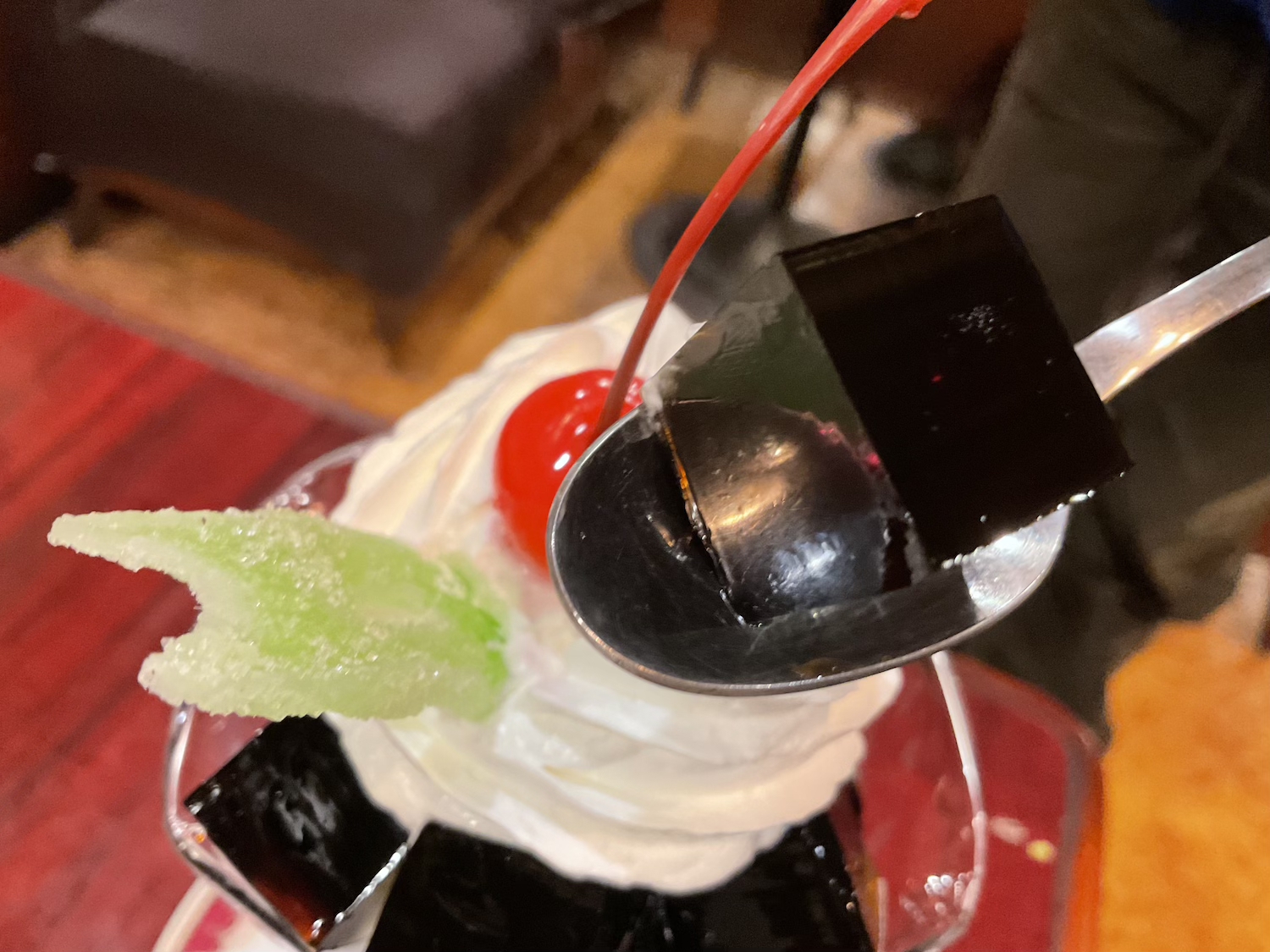 伊東　ヤマモトコーヒー　コーヒーゼリー　ゼリー近影