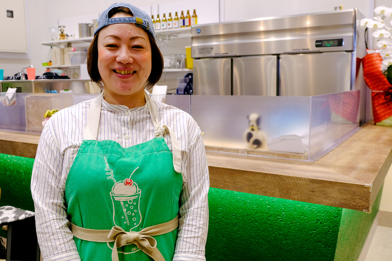 クイーンズソフトクリーム 店長の荒明朋恵さん