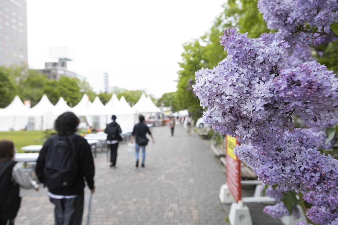 札幌ラーメンショーの会場となる札幌大通公園