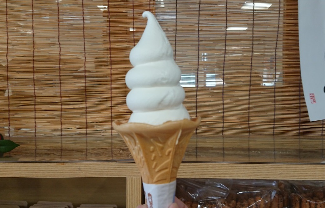 道の駅すずなり　ソフトクリーム