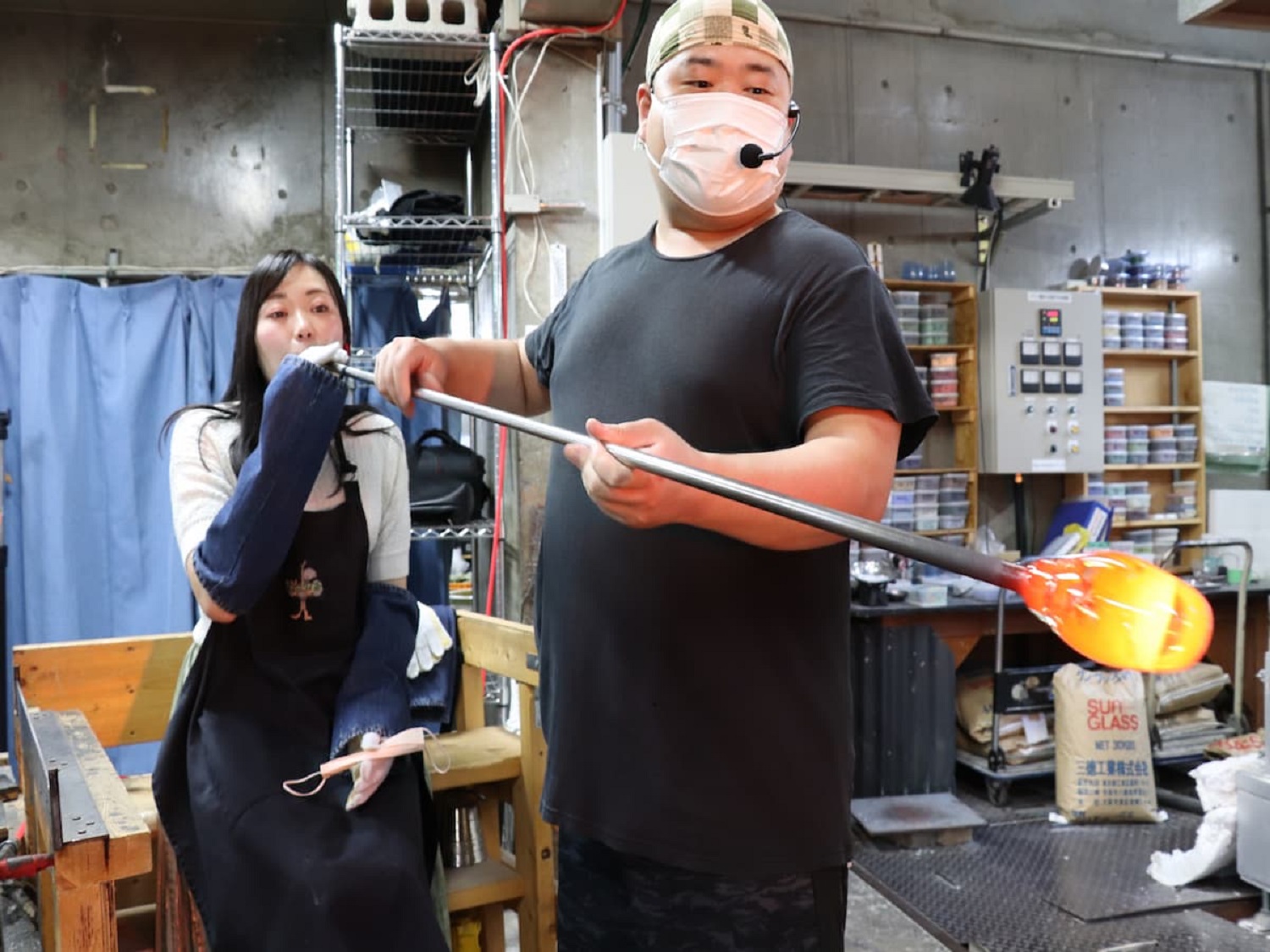 小樽吹きガラス体験