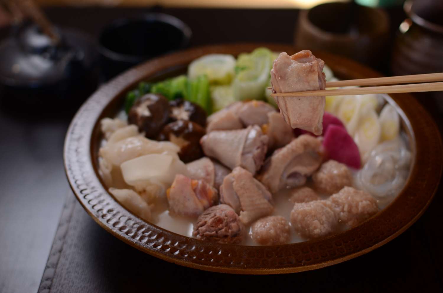清閑亭　鶏鍋