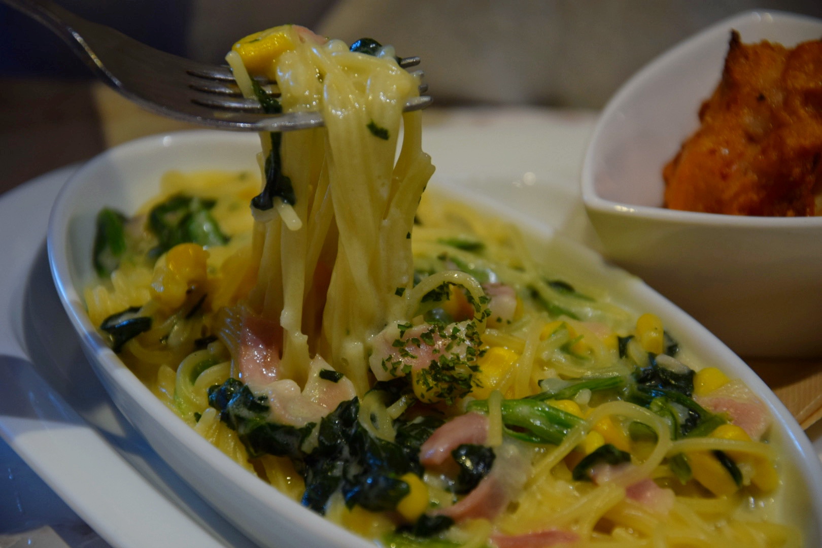 Pasta＆DessertCafe APPLE栃木店_ほうれん草のクリームパスタ