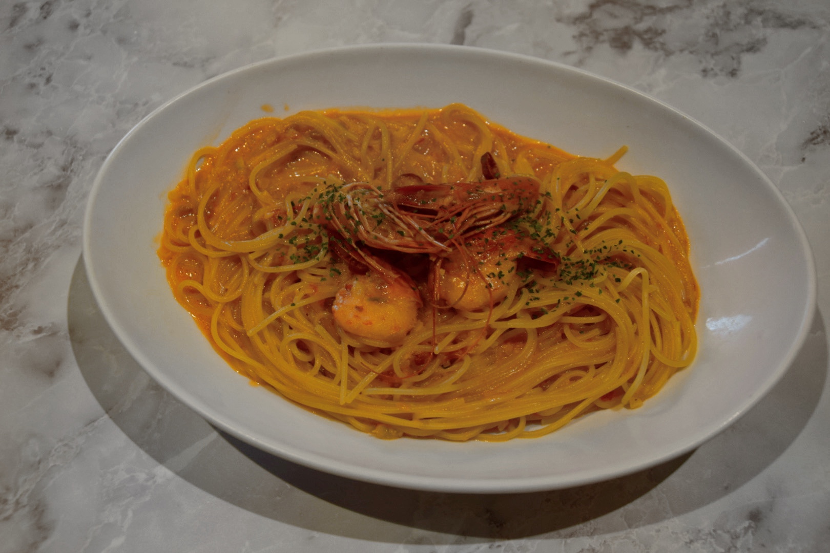 Pasta＆DessertCafe APPLE栃木店_有頭海老のチーズクリームパスタ