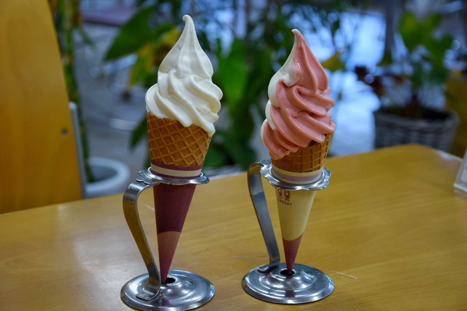 とちぎ花センター_とちはなちゃんのはなカフェ_ソフトクリーム