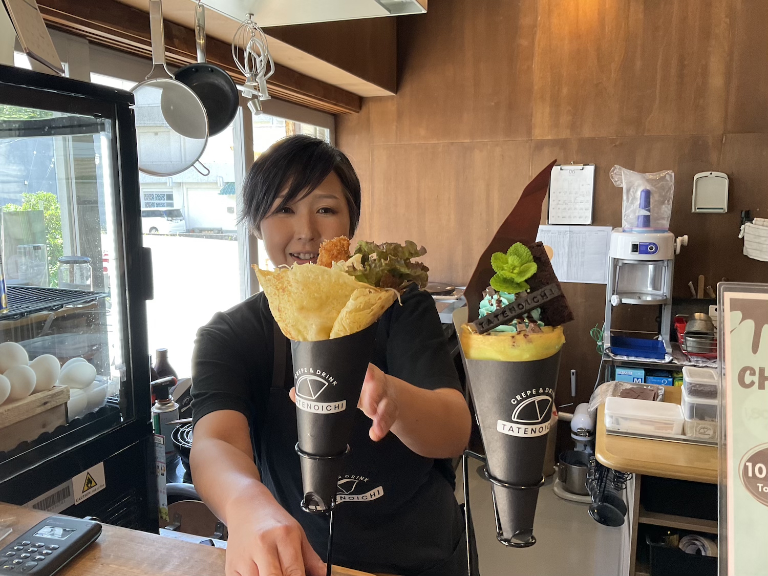 東伊豆稲取の新名物“アジフライクレープ”！地域おこしを行うカフェ「タテノイチ」