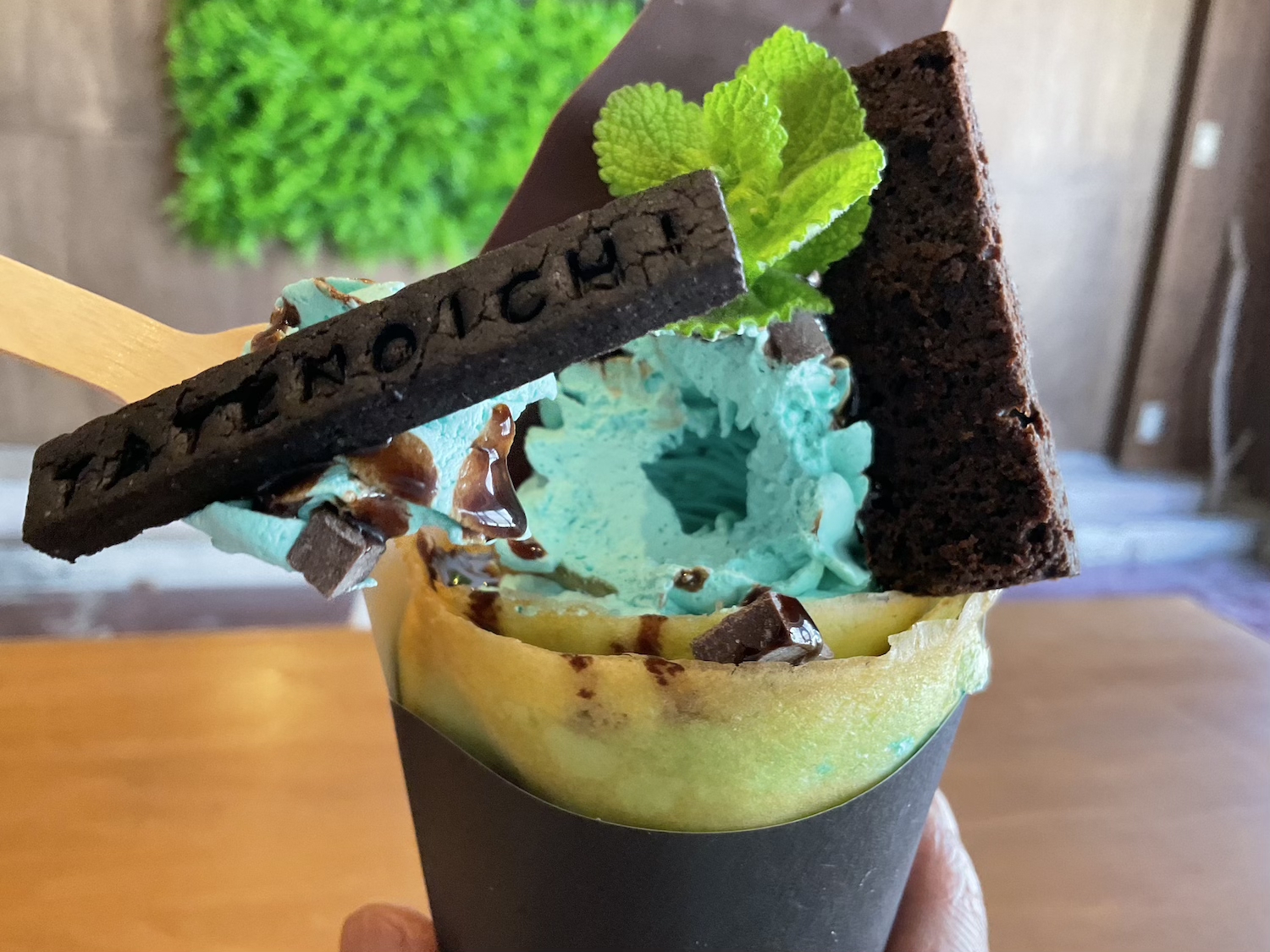 おかずクレープチョコミントクレープ
