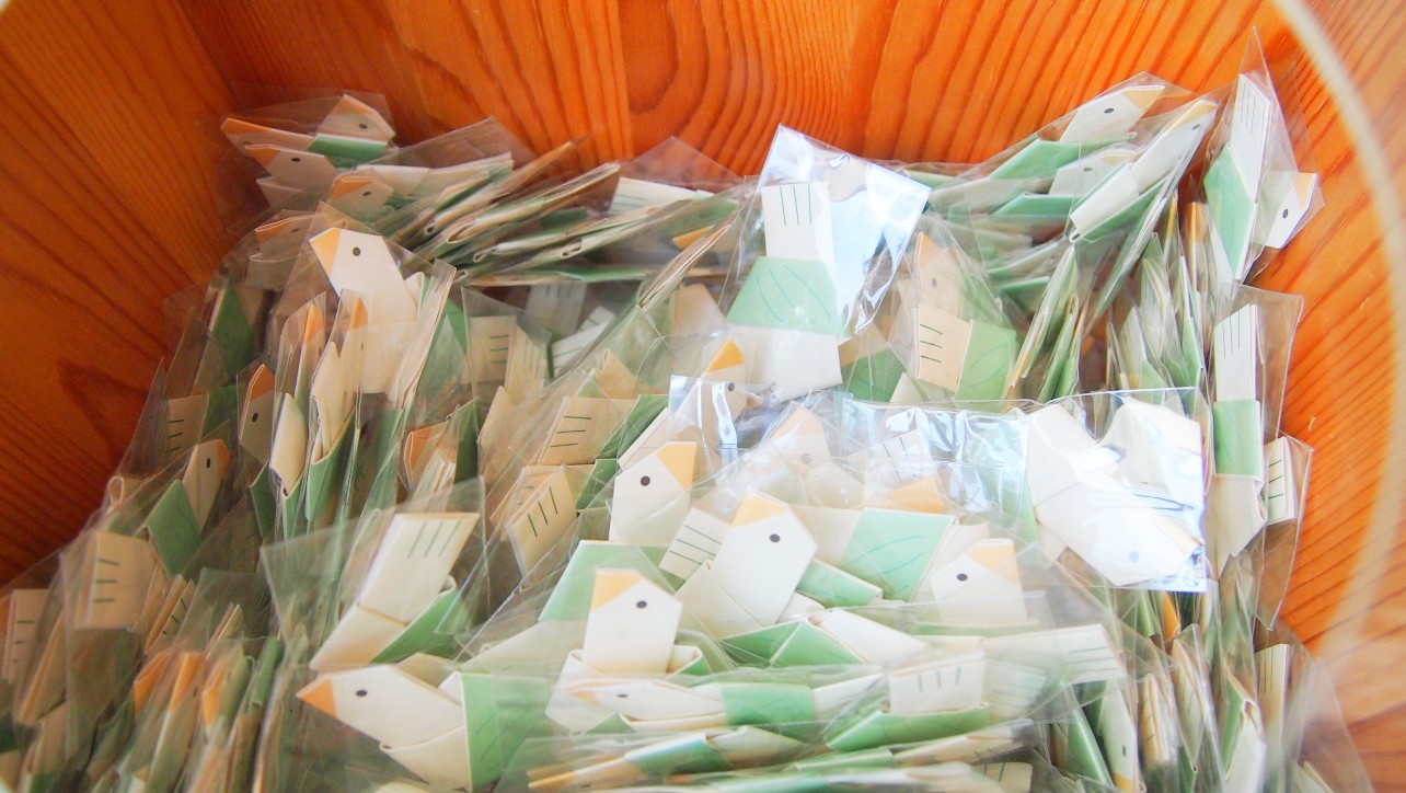 柏神社　鳩みくじ