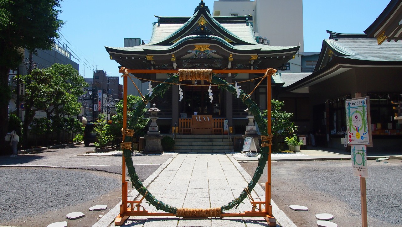 柏神社　茅の輪くぐり