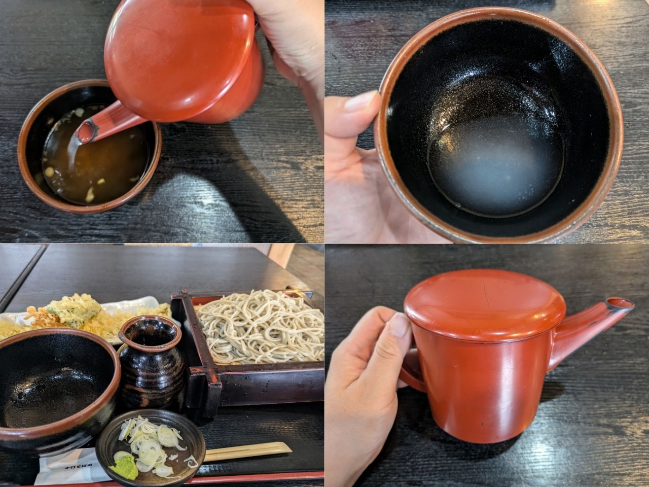 〆の蕎麦湯