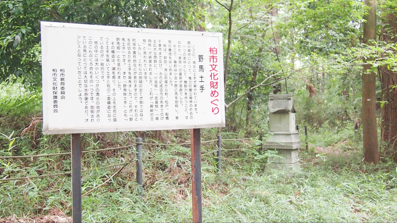 こんぶくろ池自然博物公園　野馬土手跡