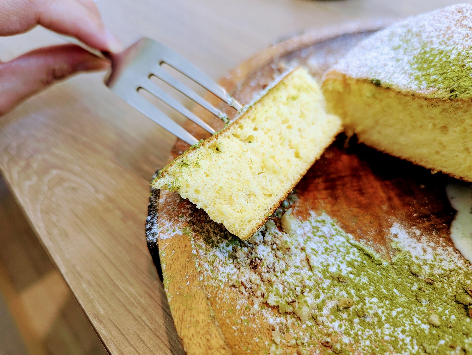 箱根の森のパンケーキ　断面