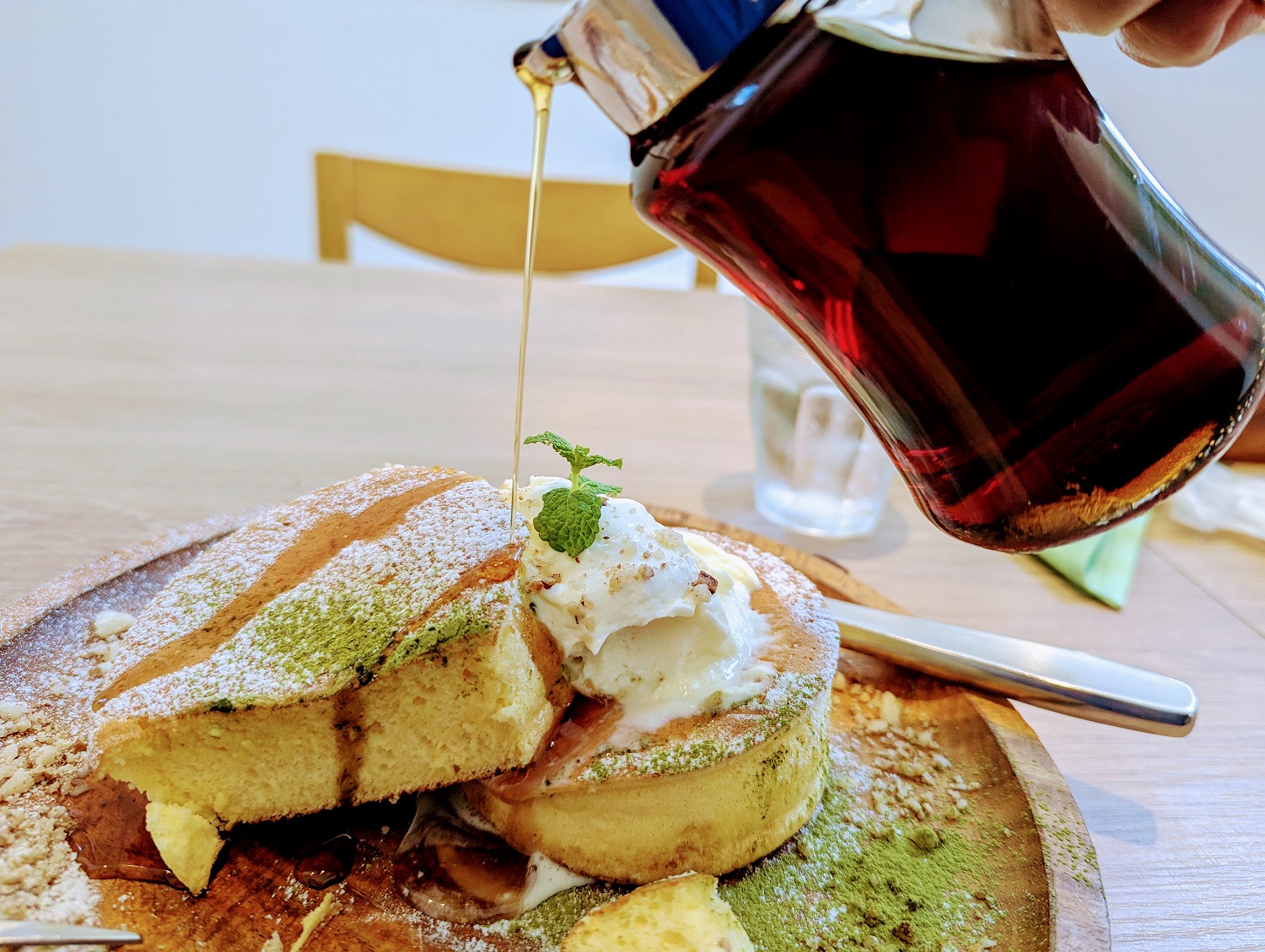 箱根の森のパンケーキ　メープルシロップ